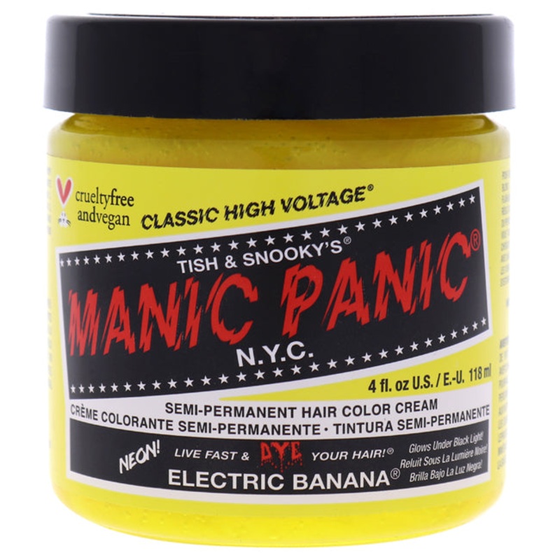 Manic Panic Classic High Voltage Hair Color - Electric Banana by Manic Panic for Unisex - 4 oz Hair Color