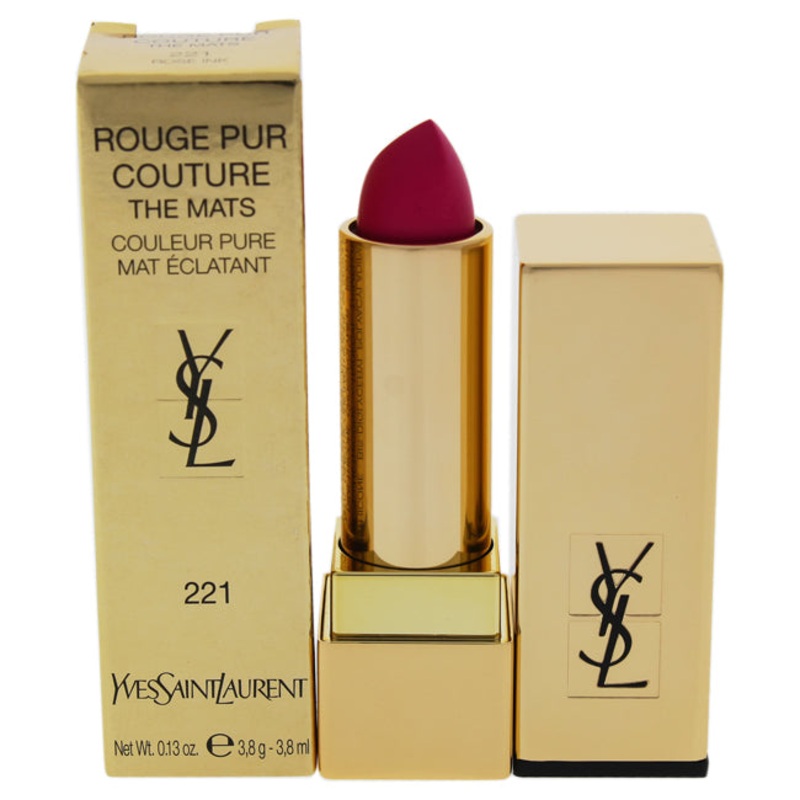 Yves Saint Laurent Rouge Pur Couture The Mats - 221 Rose Ink by Yves Saint Laurent for Women - 0.13 oz Lipstick