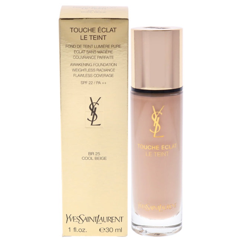 Yves Saint Laurent Le Teint Touche Eclat Awakening Foundation SPF 22 - BR25 Cool Beige by Yves Saint Laurent for Women - 1 oz Foundation