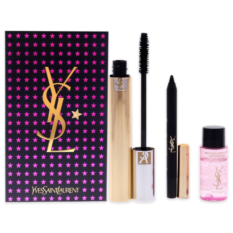 Yves Saint Laurent Mascara Volume Effet Faux Cils Set - 01 by Yves Saint Laurent for Women - 3 Pc 0.2oz Mascara Volume Effet Faux Cils, 0.02oz Waterproof Eye Pencil, 0.2oz Top Secret Expert Make-Up Remover