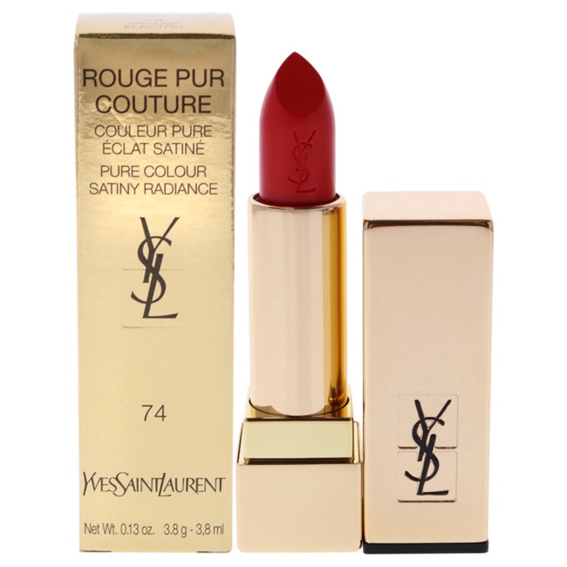 Yves Saint Laurent Rouge Pur Couture Lipstick - 74 Orange Electro by Yves Saint Laurent for Women - 0.13 oz Lipstick