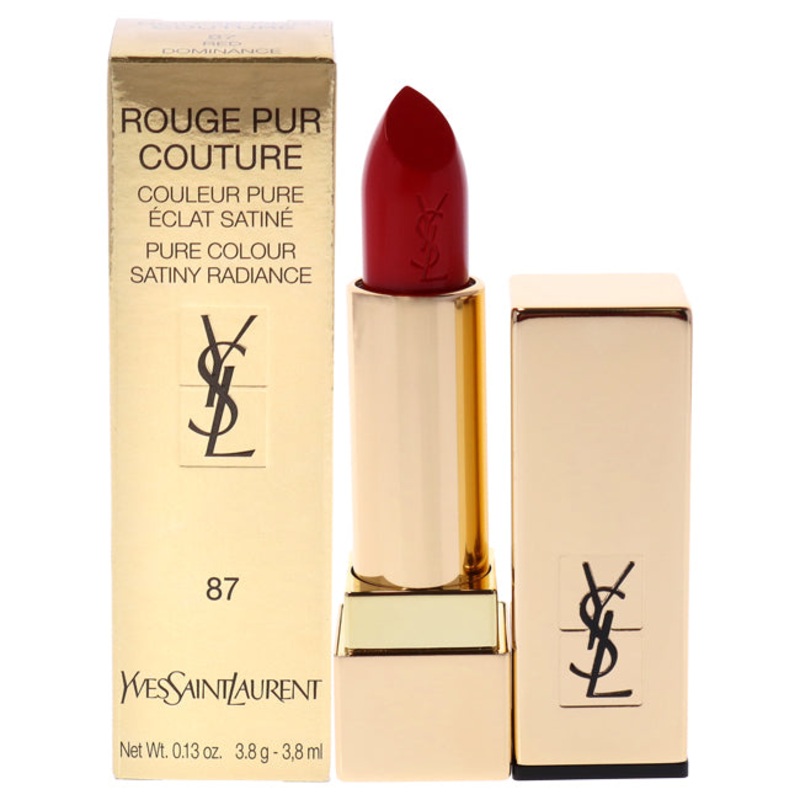 Yves Saint Laurent Rouge Pur Couture Lipstick - 87 Red Dominance by Yves Saint Laurent for Women - 0.13 oz Lipstick