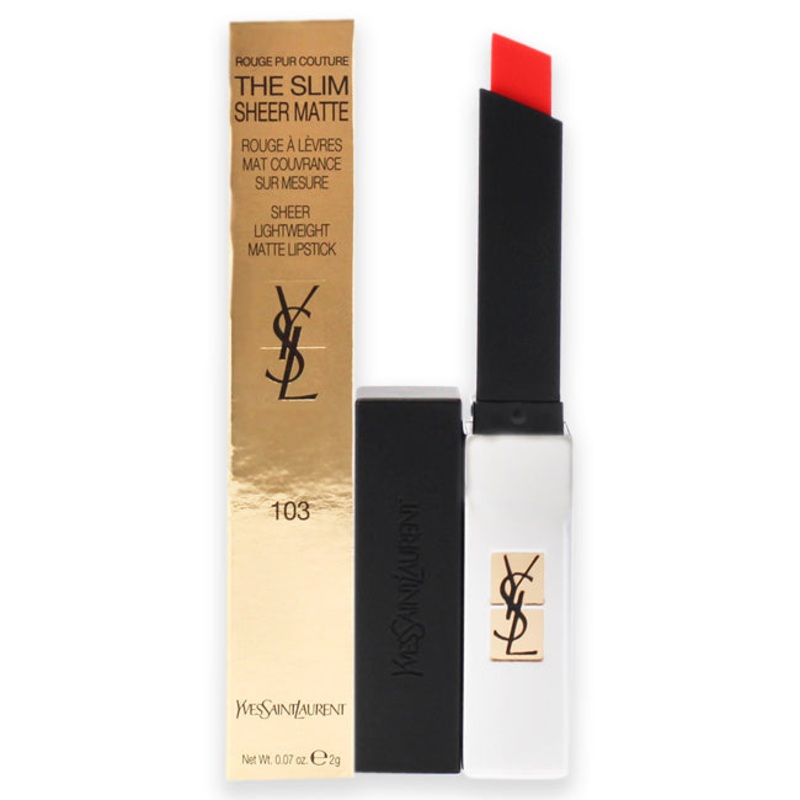 Yves Saint Laurent Rouge Pur Couture The Slim Sheer Matte Lipstick - 103 Orange Provocant by Yves Saint Laurent for Women - 0.07 oz Lipstick