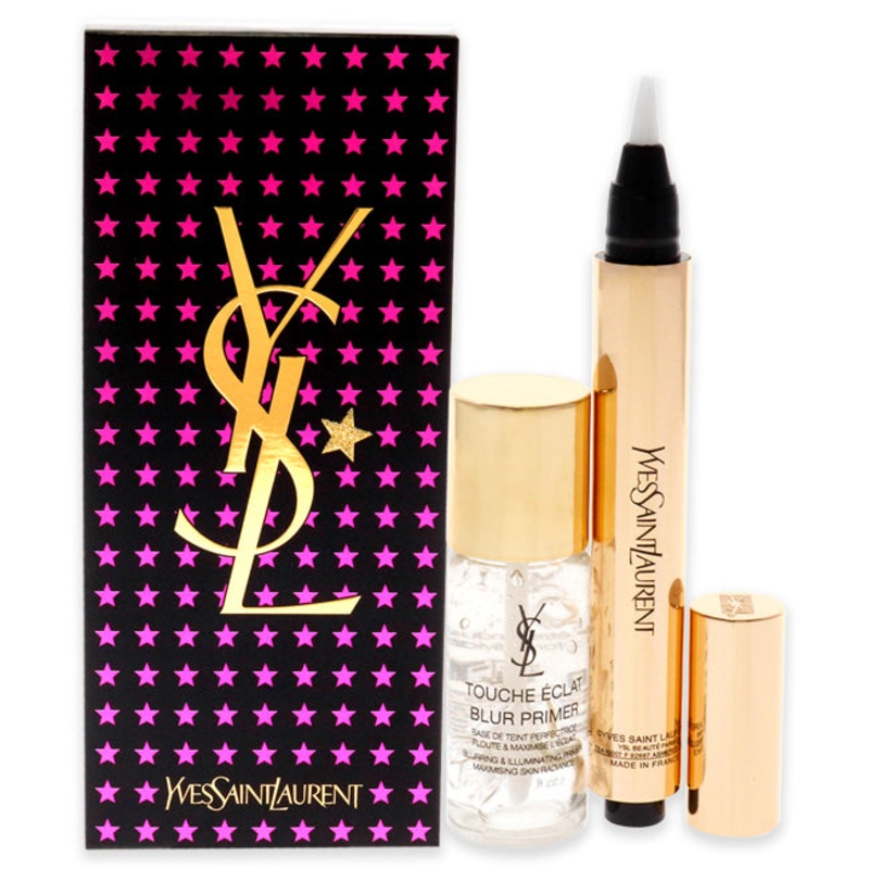 Yves Saint Laurent Touche Eclat Set - 01 by Yves Saint Laurent for Women - 2 Pc 0.08oz Touche Eclat Highlighter, 0.33oz Blur Primer