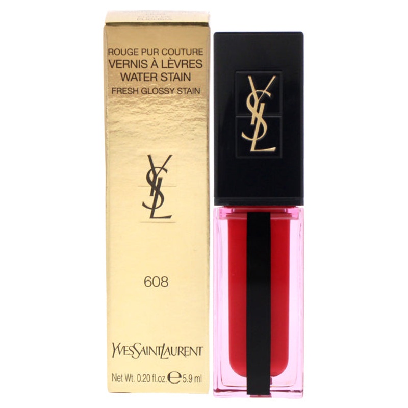 Yves Saint Laurent Water Stain Lip Stain - 608 Flot de Fuchsia by Yves Saint Laurent for Women - 0.2 oz Lip Gloss