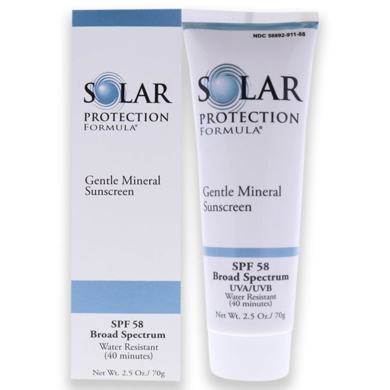 Tizo Solar Protection Formula Gentle Mineral Sunscreen SPF 58 by Tizo for Unisex - 2.5 oz Sunscreen