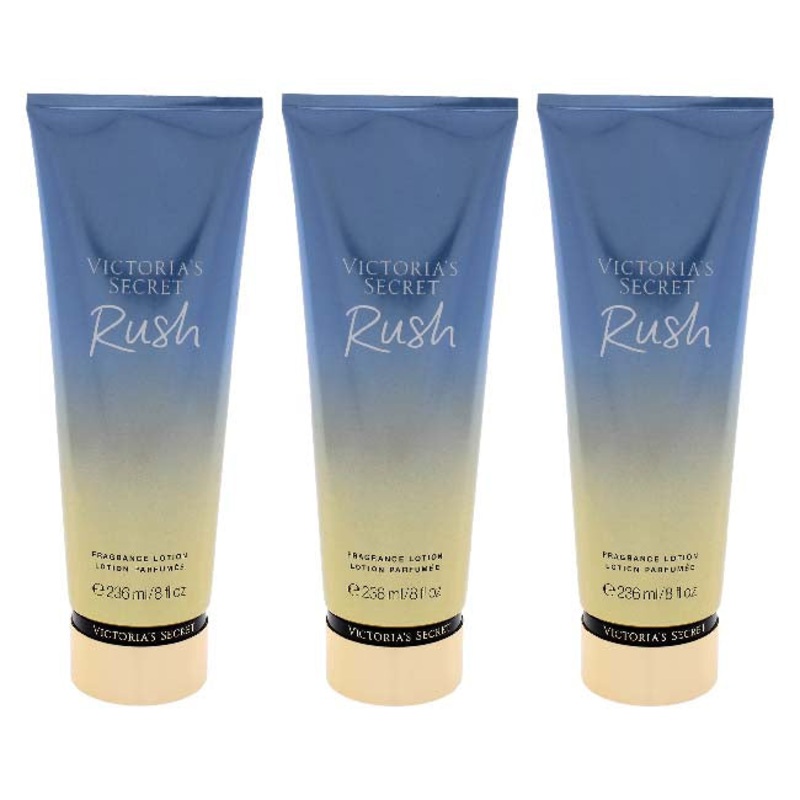 Victorias Secret Rush Fragrance Lotion by Victorias Secret for Women - 8 oz Body Lotion - Pack of 3