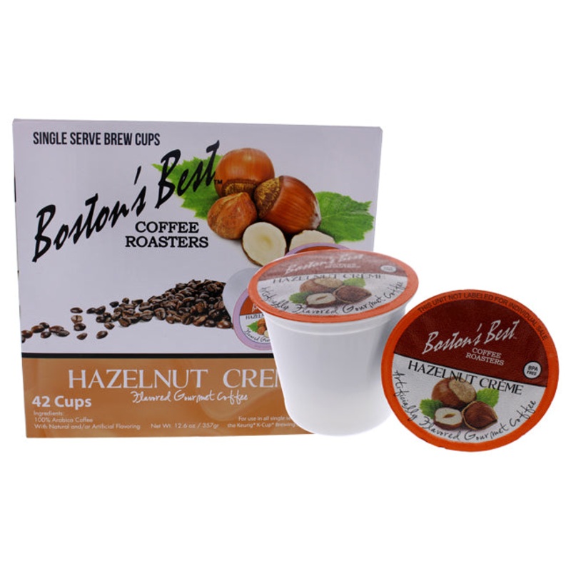 Bostons Best Hazelnut Creme Gourmet Coffee by Bostons Best for Unisex - 42 Cups Coffee