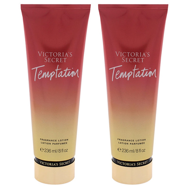 Victorias Secret Temptation Fragrance Lotion by Victorias Secret for Women - 8 oz Body Lotion - Pack of 2