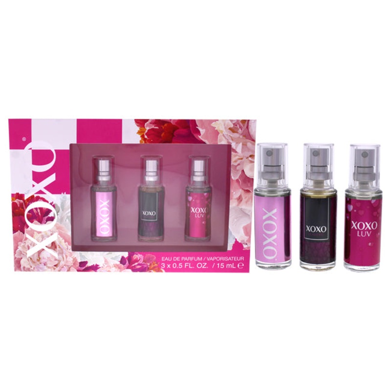 XOXO XoXo by XOXO for Women - 3 Pc Mini Gift Set 0.5oz EDP Spray, 0.5oz Mi Amore EDP Spray, 0.5oz XoXo Luv EDP Spray
