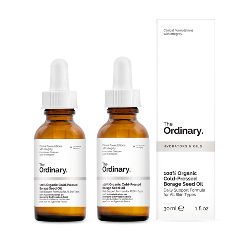 The Ordinary 100% Organic Cold-Pressed Borage Seed Oil [Double Pack] 2 x 30ml