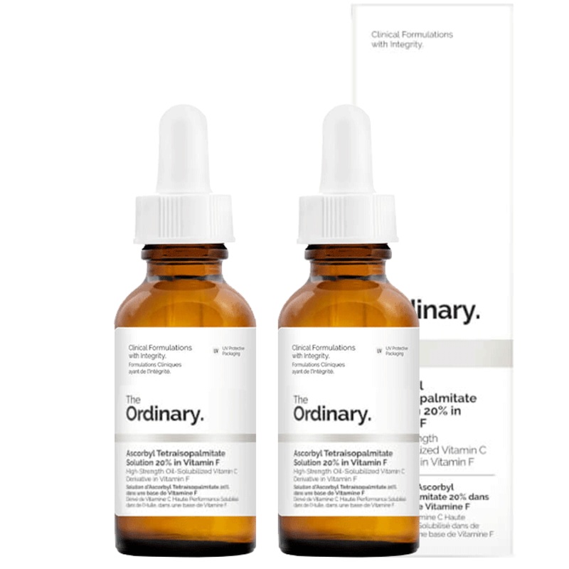 The Ordinary Ascorbyl Tetraisopalmitate Solution 20% in Vitamin F [Double Pack] 2 x 30ml