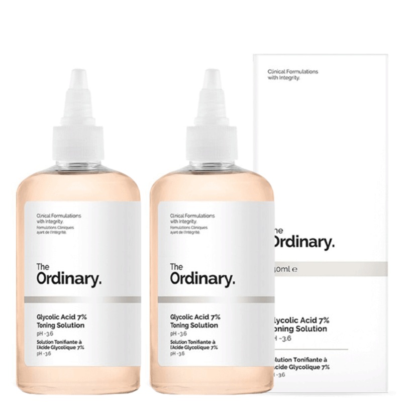 The Ordinary Glycolic Acid 7% Toning Solution [Double Pack] 2 x 240ml