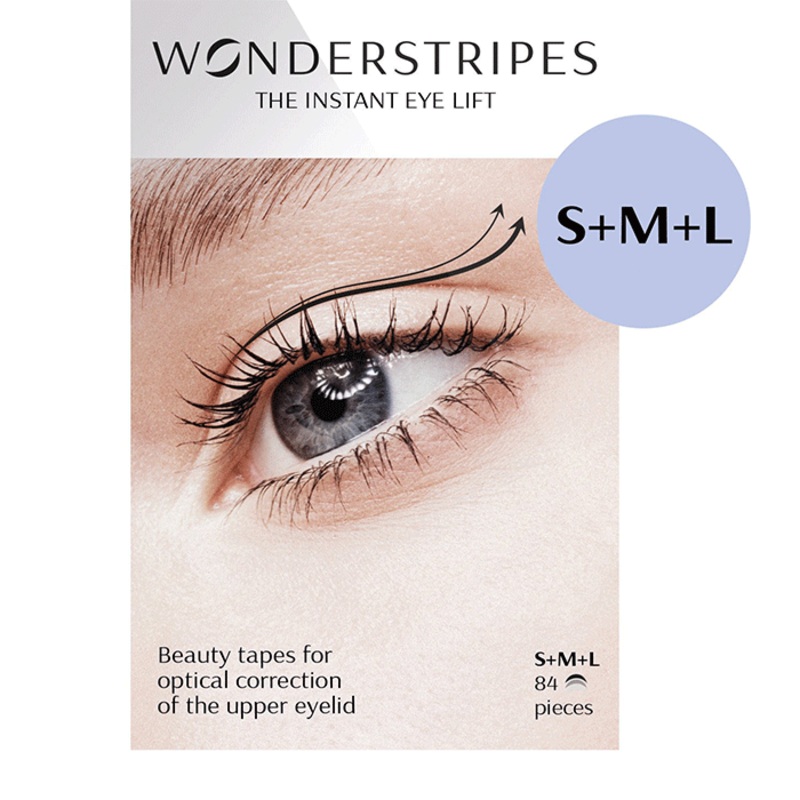 WONDERSTRIPES (S+M+L) Beauty Patches - orginal upper eyelid lifting tape 84 patches