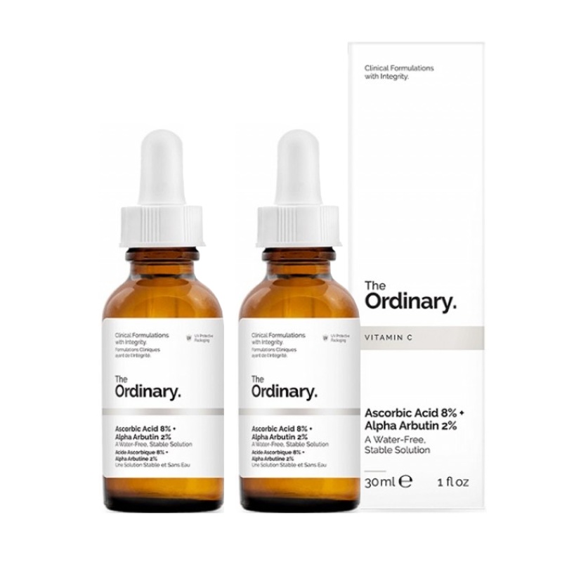 The Ordinary Ascorbic Acid 8% + Alpha Arbutin 2% [Double Pack] 2 x 30ml