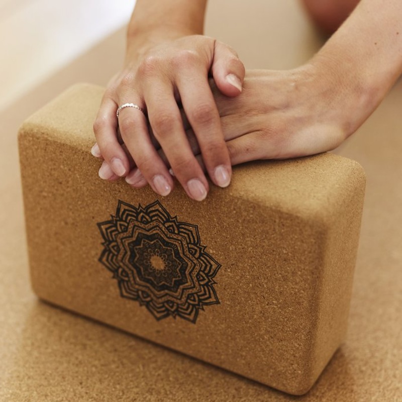 The Conscious Store Cork Yoga Block 1 qty