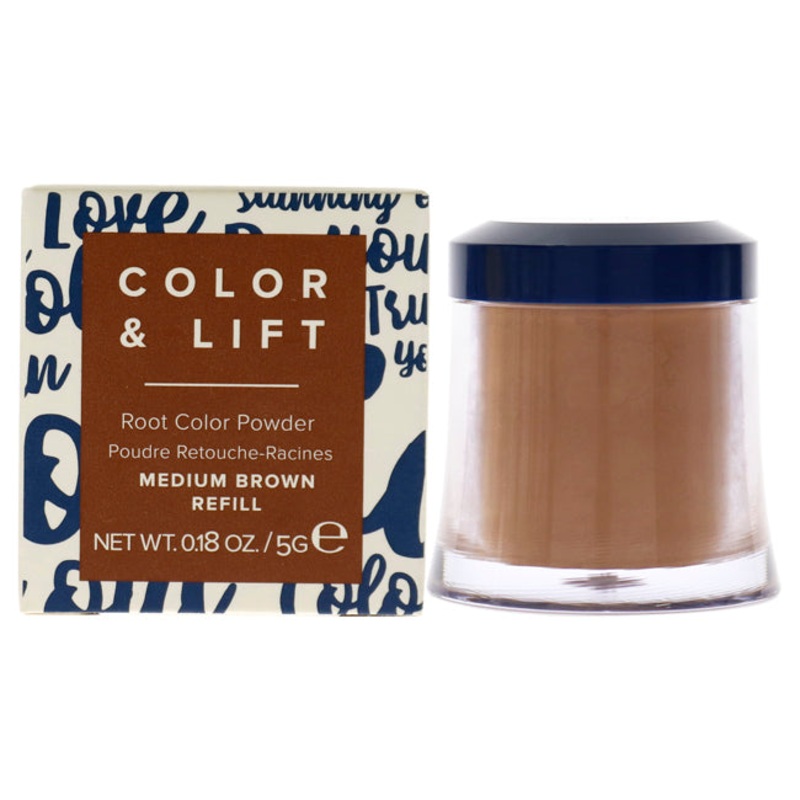 Truhair Color and Lift Root Color Powder - Medium Brown by Truhair for Unisex - 0.18 oz Hair Color (Refill)