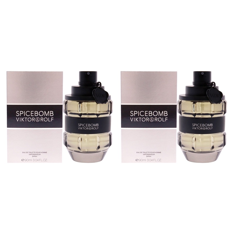 Spicebomb by Viktor and Rolf for Men - 3.04 oz EDT Spray - Pack of 2