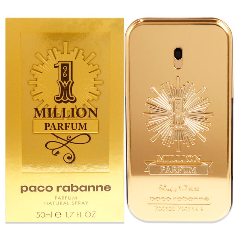 Paco Rabanne 1 Million Parfum by Paco Rabanne for Men - 1.7 oz Parfum Spray