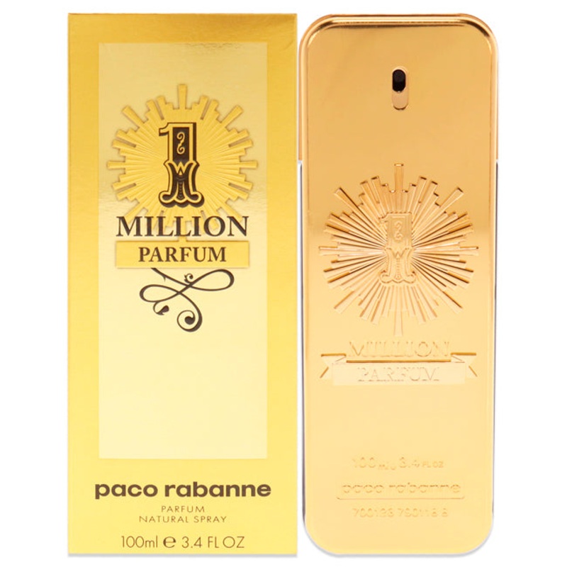 Paco Rabanne 1 Million Parfum by Paco Rabanne for Men - 3.4 oz Parfum Spray